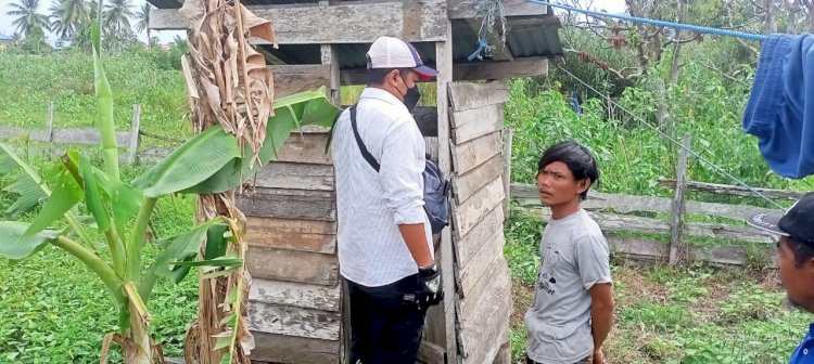 Toilet yang menjadi tempat tewasnya warga Kapung Waninggap Miraf, Bernama Suyana/ Humas Polres Merauke 