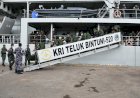 Sandar Di Lantamal Merauke, KRI Teluk Bintuni-520 Bawa Pasukan Pamtas RI-PNG