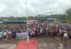 Aliansi Masyarakat Boven Digoel Anti Miras Gelar Aksi Demo Damai di Kantor Bupati