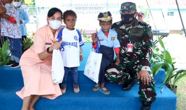 Memperingati Hari Pahlawan Lanud J.A Dimara Laksanakan Kegiatan PIA Ardhya Garini Goes To School