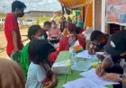 Polres Boven Digoel bersama Tim Dokes Mabes Polri Laksananakan Pelayanan Vaksin di Pasar