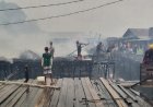 Akibat Bertengkar, Tiga Rumah Hangus Terbakar di Argapura