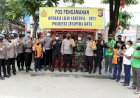 Kapolresta Tinjau Pos-pos Operasi Lilin Pengamanan  Natal 2021