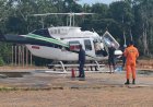 Personil Gabungan Evakuasi 4 Korban Insiden Kecelakaan Helikopter Air Fast di Kabupaten Boven Digoel