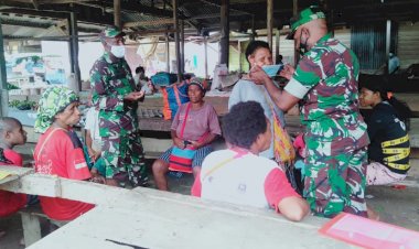 Kodim 1711/Boven Digoel Dukung Pemerintah Daerah Mengatasi Penyebaran Covid-19