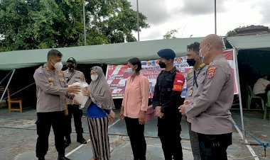 Wadirbinmas Polda Papua Pantau Pelaksanaan Vaksinasi Polres Boven Digoel