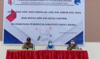 Diskominfo Boven Digoel Gelar Sosialisasi dan Forum SDI Bagi OPD dan Kepala Distrik