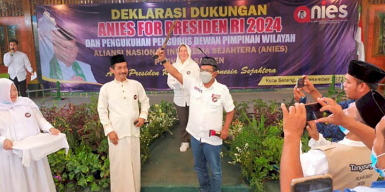 Deklarasikan Dukungan Anies Maju Pilpres 2024 Dihadiri Ribuan Warga Banten/net