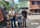 Hilang SelamaTiga Hari, Polisi Kembalikan Sepeda Motor Kepada Pemiliknya Usai Ditemukan