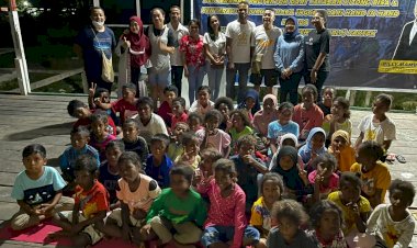 Komunitas Hand in Hand Dukung Semangat Belajar Ratusan Anak Didik Yayasan Kitong Bisa