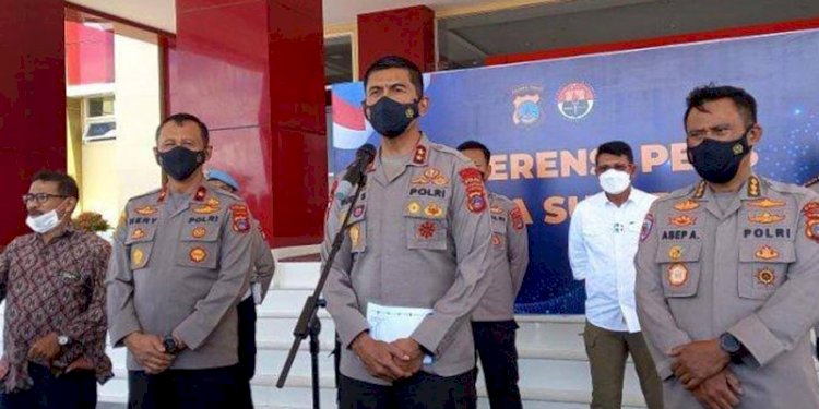 Kapolda Sulawesi Tengah (Sulteng) Irjen Rudy Sufahriadi memberikan keterangan pers/Ist