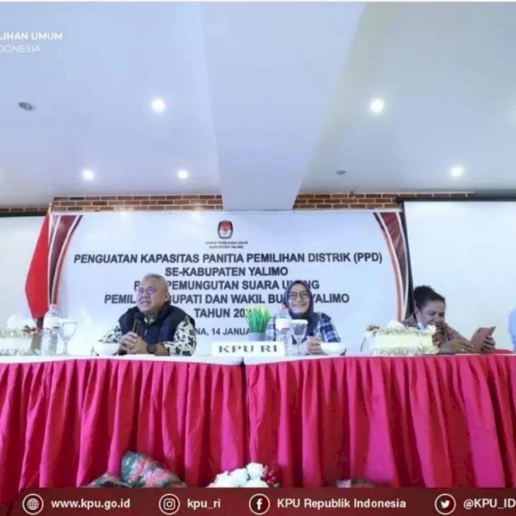 KPU RI Mengecek Kesiapan PSU Kabupaten Yalimo/KPU Papua