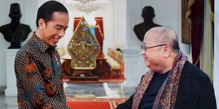 Presiden Joko Widodo dan Jaya Suprana/Ist