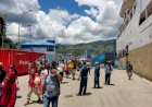 Sebanyak 48 Penumpang KM. Sinabung Tiba Di Pelabuhan Jayapura Terkonfirmasi Reaktif Usai Dilakukan Rapid Antigen