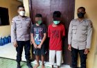 Dua Remaja Berurusan Dengan Hukum di Polsek Jayapura Utara Usai Melakukan Tindak Pidana Pencurian