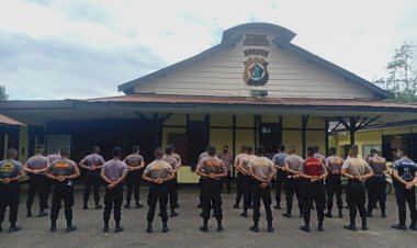 41 Personil Bintara Remaja Baru di Polres Boven Digoel Siap Melaksanakan Tugas