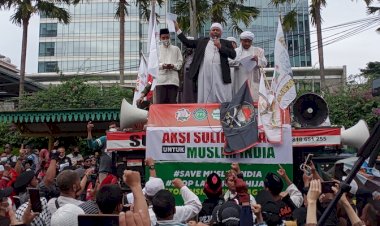 Orasi Sampai Sore, Ini Enam Tuntutan Massa Aksi 2502 di Kedubes India