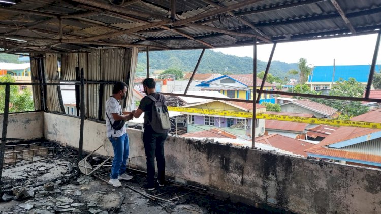Kebakaran di Abepura di lantai tiga rumah kontrakan 