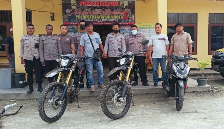 3 motor hasil Curian berhasil ditemukan 