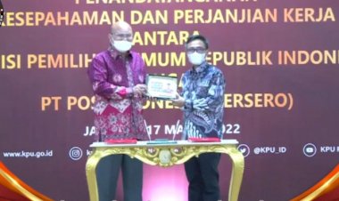 Permudah Pengiriman Logistik Pemilu 2024, KPU Gandeng PT Pos Indonesia