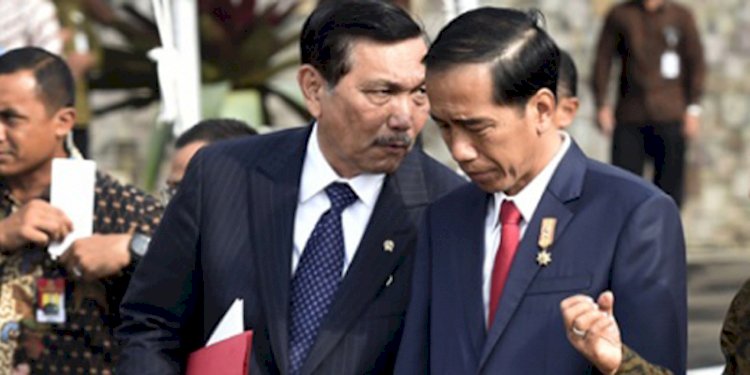 Presiden Republik Indonesia, Joko Widodo dan Menteri Koordinator Bidang Kemaritiman dan Investasi, Luhut Binsar Pandjaitan/Net