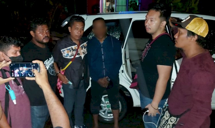 Pelaku penganiayaan DNM saat di Tangkap Pihak Kepolisian 