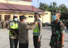 Wabup Pimpin Apel Pasukan Pengamanan Idul Fitri 1443 H di Polres Boven Digoel