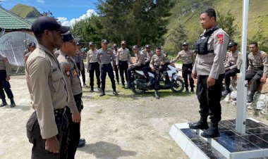 Asah Kedisiplinan, PBB Bintara Angkatan 46 Polres Lanny Jaya Rutin Latihan