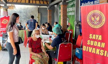 Sambut Lebaran dan KTT G20, BIN Gerncarkan Vaksinasi Booster di Bali