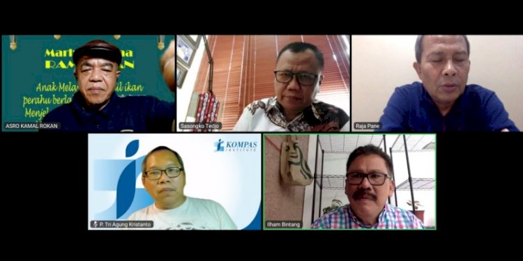 Rapat Dewan Kehormatan PWI yang digelar secara virtual pada Kamis (31/3)/Repro