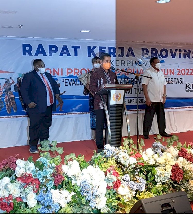 Pembukaan RAKERWIL KONI Papua oleh Gubernur Papua di wakili Sekda Papua /RmolPapua