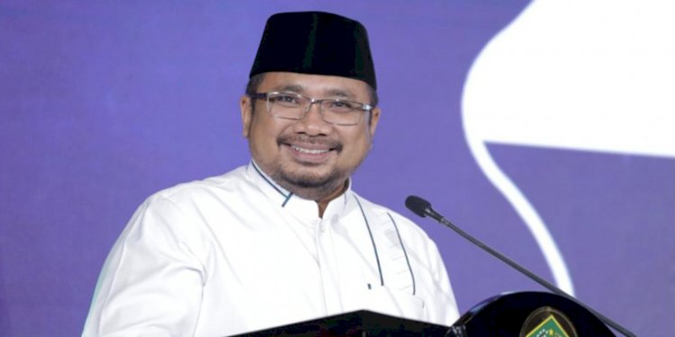 Menag Yaqut Cholil Qoumas sambut gembira pengumuman Kerajaan Arab Saudi terkait penyelenggaran ibadah haji 2022, Sabtu (9/4)/Ist