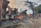Diduga Karena Kosleting Listrik, 6 Unit Rumah Hangus Terbakar di Argapura,