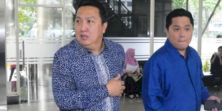 Menteri BUMN Erick Thohir dan kakak kandungnya Garibaldi Thohir/Net