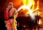 Diduga Arus Pendek, Dua Petak Ruko di Lahap Si Jago Merah