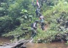 Pastikan Aman, Kodim 1711/Boven Digoel Bersinergi dengan Satpamtas Y 410/Alugoro Lakukan Patroli Patok