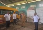 Tingkatkan Pelayanan, Michael Gomar Perintahkan Bus Milik Dinas Perhubungan Mappi Segera Operasikan