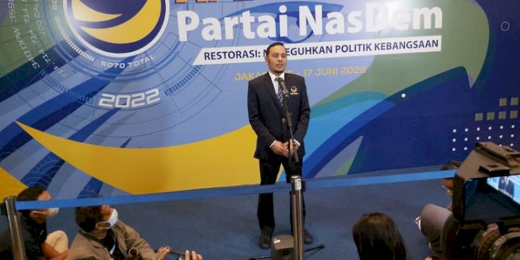 Ketua DPP Partai Nasdem Willy Aditya di Nasdem Tower, Gondangdia, Jakarta Pusat, Rabu (22/6)/RMOL