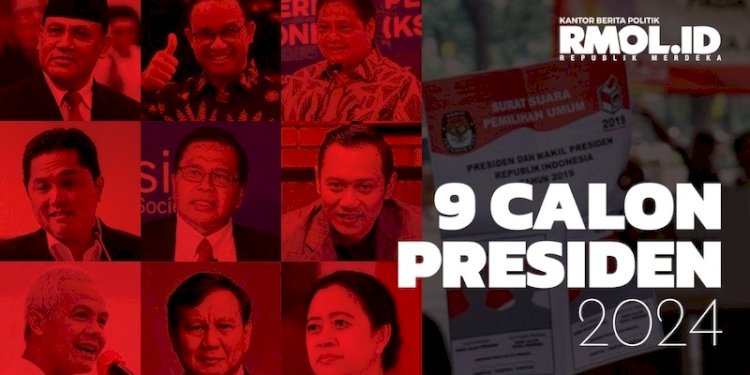 Sembilan Calon Presiden berpotensi maju di Pilpres 2024/RMOL