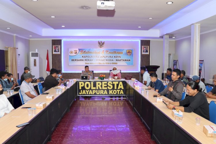 Polresta jalin silaturahmi bersama rekan media jayapura