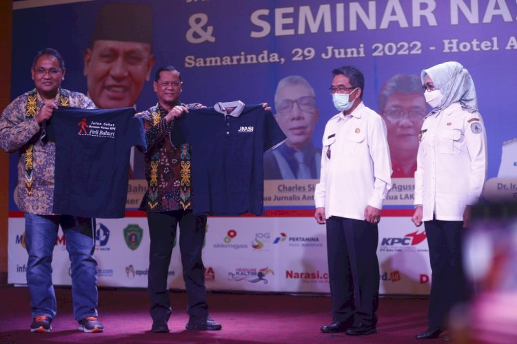 Seminar Nasional bertema "Media dan Wartawan Berintegritas Melawan Korupsi" yang diselenggarakan Jaringan Media Siber Indonesia (JMSI)