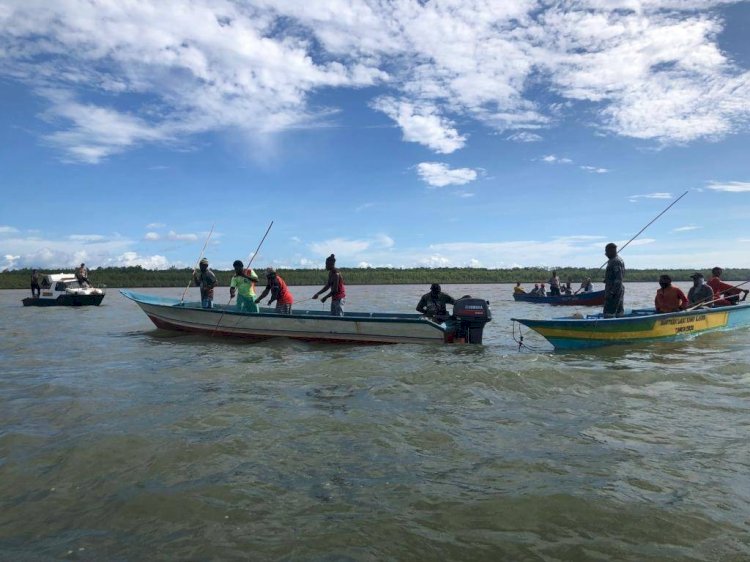 Proses penangkapan buaya/net.ist