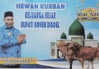 Bupati Hengki Sumbang Sapi Kurban ke Masjid dan Ponpes yang Ada di Boven Digoel