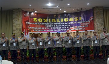 Meminimalisir Pelanggaran Anggota, Kabid Propam Sosialisasi Perpol Nomor 7 Tahun 2022