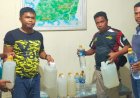 Polisi Kembali Amankan Miras Ilegal Jenis Sopi Di Dermaga Laut Ilwayab Merauke
