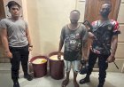 Pembuat dan Penjual Miras Oplosan Jenis Ballo di Amankan Polisi