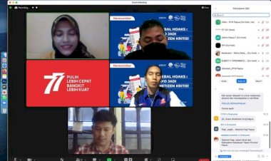 Tim Literasi Digital Papua Gelar Webinar Bertemakan "Kebal Hoaks: Ayo Jadi Netizen Yang Kritis!"