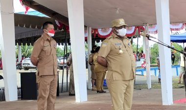 Sambut HUT RI ke-77 Pemda Boven Digoel Gelar Apel Bersama Seluruh ASN