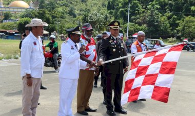 Menepuk Rasa kebangsaan, Komunikasi JIP Jayapura Laksanakan Konvoi Kirab Lintas Komunitas Adventure Merah Putih