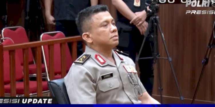 Ferdy Sambo saat menjalani sidang etik/Repro